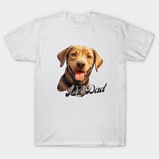 Chocolate Dad T-Shirt - Dog Lover Gift, Pet Parent Apparel T-Shirt